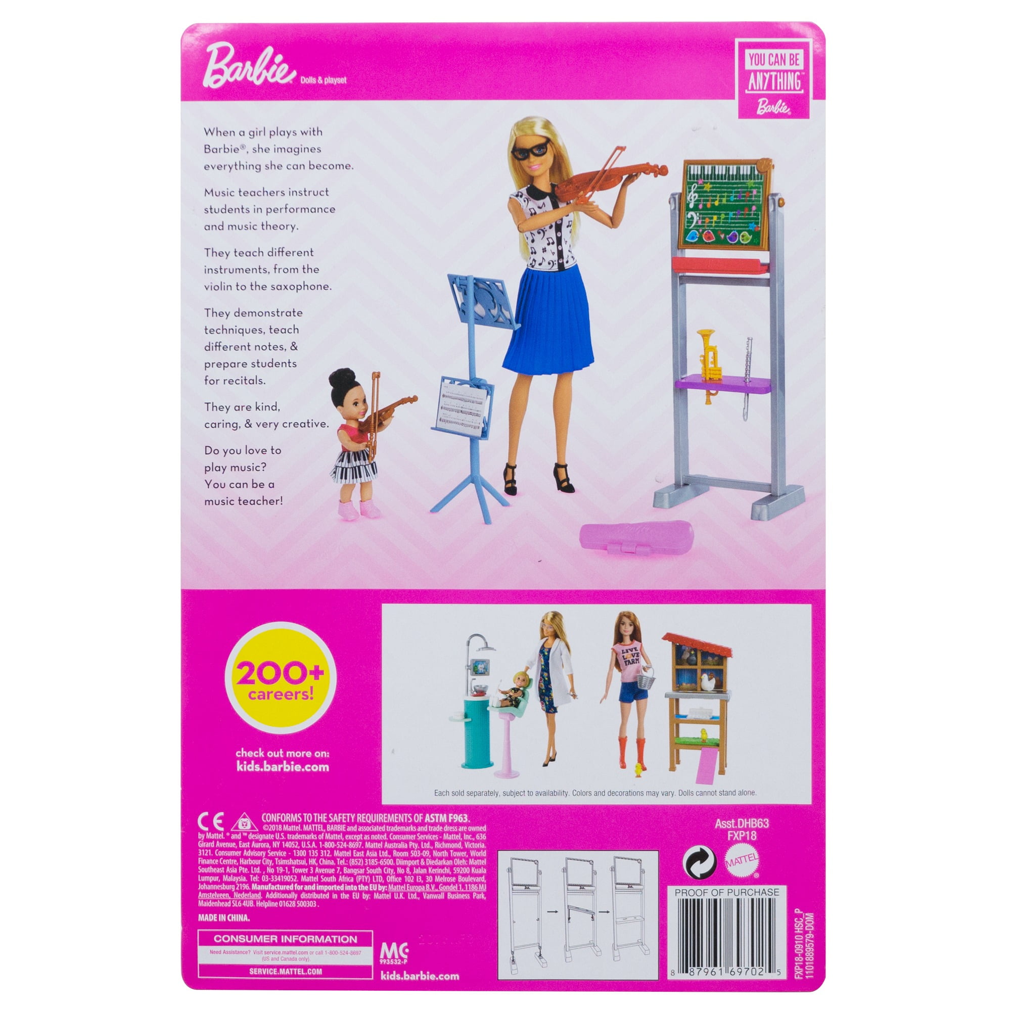 barbie you can be anything music teacher