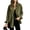 Army Green, variant on Domzest Womens Corduroy Shirt Jacket Button Down Frayed Hem Lapel Shirt Jackets 2026 Fall Casual Oversized Outerwear with Chest Pocket Beige L