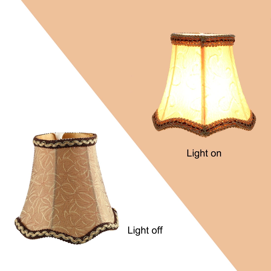 6 Abat-jour Rouges Uxcell – 3x5.3x4.7 Pouces – Lampe Plafonnier Ou Murale