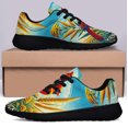 thumbnail image 3 of Kentucky Stte Bird and Flower Cardinal and Goldenrod Flower Shoes Sneakers for Women Men Black Size 8.5, 3 of 7