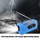 thumbnail image 3 of Radio de emergencia con manivela y batería externa de 2000 mAh, radio AM/FM/WB NOAA con alarma, linterna potente y batería externa para celular., 3 of 7