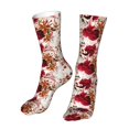 thumbnail image 6 of Salouo Lilies Flowers Pattern Fun Novelty Crew Socks,Casual Athletic Socks Neutral Socks, 6 of 7