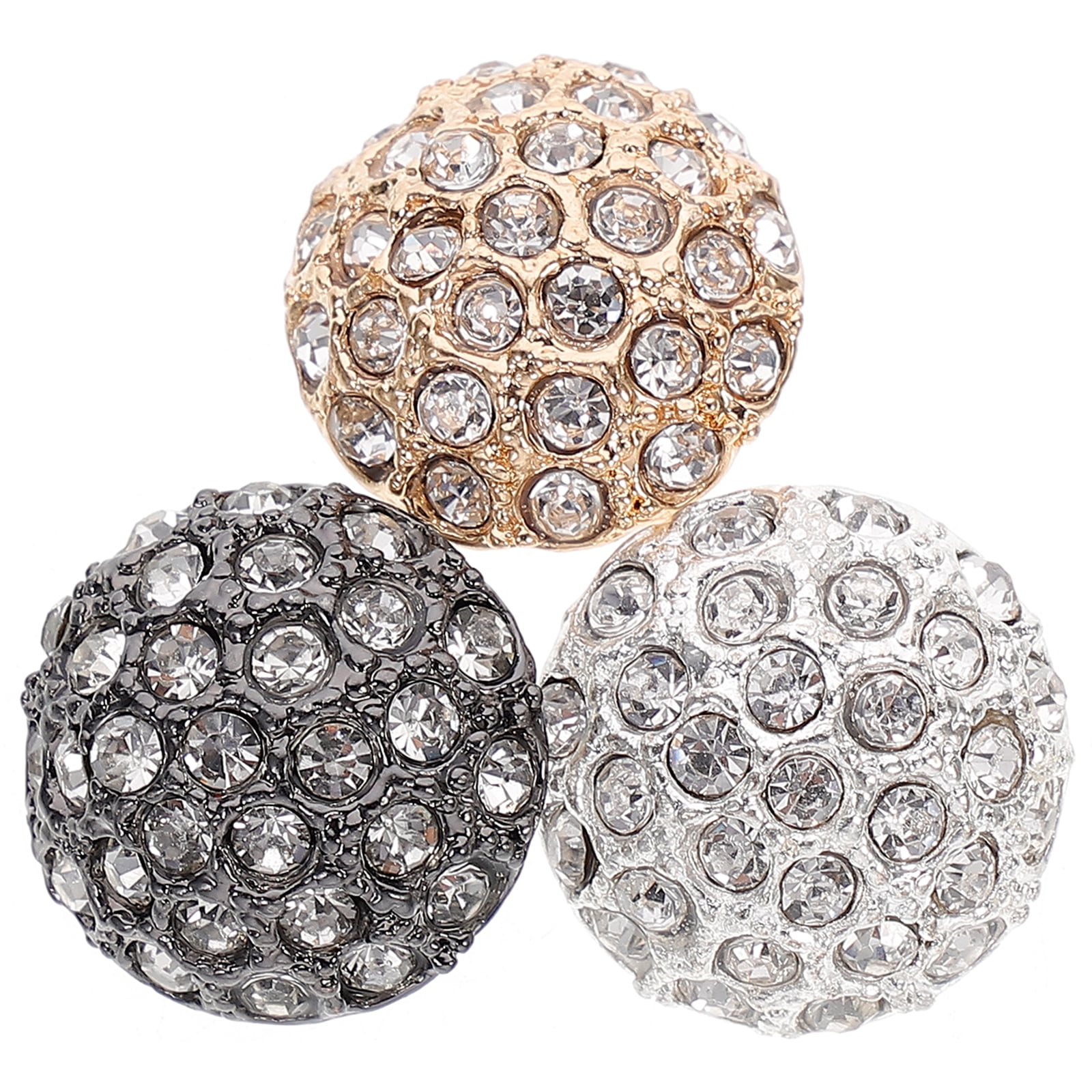 10 Pcs,crystal Buttons,round Buttons,iridescent Buttons,rhinestone