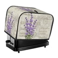 thumbnail image 2 of Vintage lavender flower stamp 2 slice toaster bakeware cover protector dustproof kitchen clean tools organizer, 2 of 4