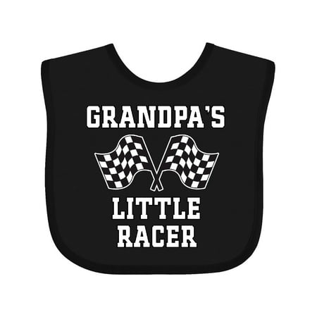 

Inktastic Grandpa Little Racer Car Racing Gift Baby Boy Bib