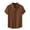 Brown, variant on TKLPEHG Womens Tops Dressy Casual Short Sleeve T Shirts Solid Color Casual Going Out Tops Button Lapel Shirts Summer Loose Lightweight Blouses(White,M)