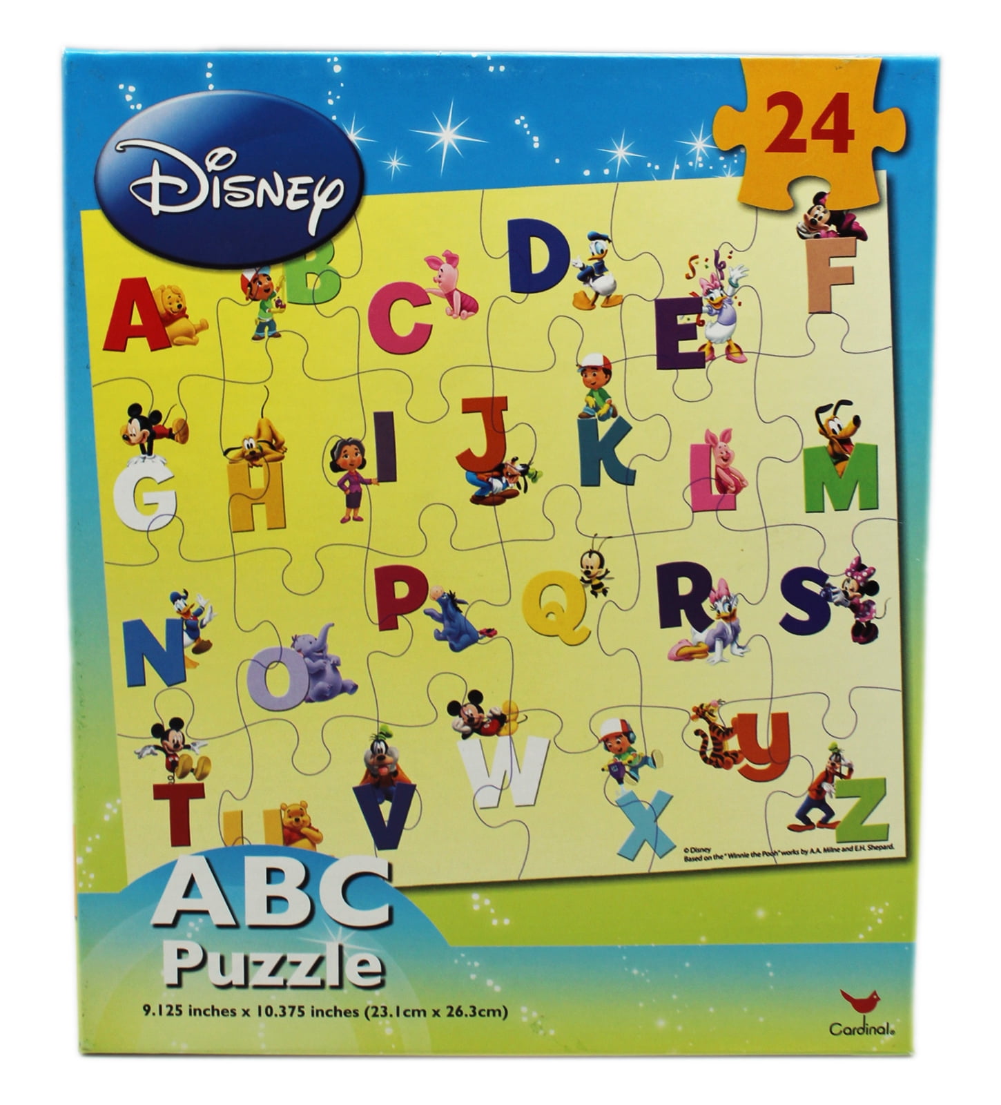 Disney Assorted Character ABC Kids Puzzle (24pc)