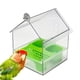 thumbnail image 2 of Comedero/Bebedero Transparente para Periquitos y Pinzones, Ideal para Patio, Balcón, Valla o Jardín., 2 of 5