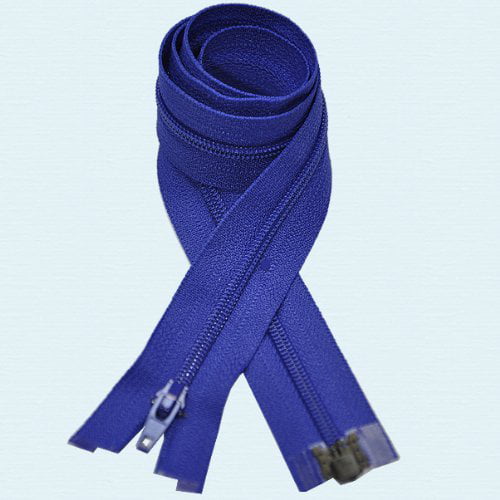 Blue YKK Nylon Cerrado Zip/160 Colores y Tamaños/Vestido Y FALDA ZIP del pantalón, 