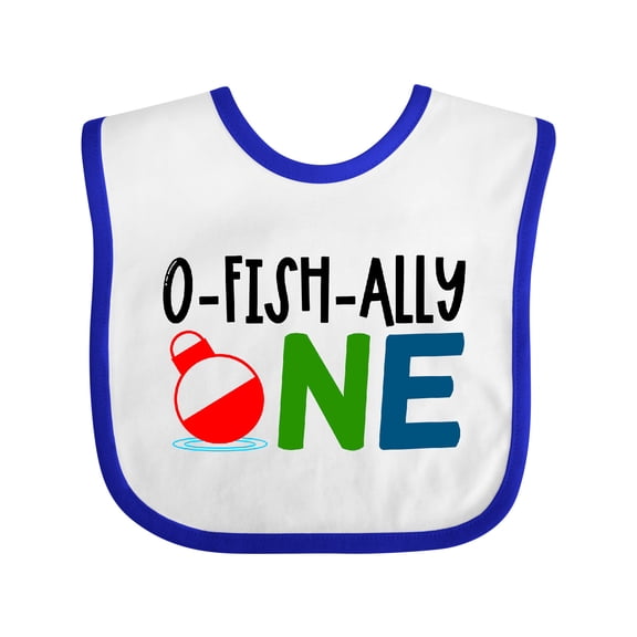 Inktastic O-fish-ally One Boys or Girls Baby Bib