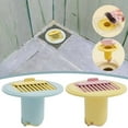 thumbnail image 5 of Lilixerw Silicone Drain Cover with Comb Filter,3-in-1 Hair Catcher Odor & Insect Blocker for Bathroom Sink Shower Floor Drain,Yellow,3x2.36in, 5 of 5
