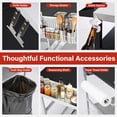 thumbnail image 5 of Zimtown Outdoor Grill Cart,Outdoor Kitchen Cabinets w/ Movable Wheels,Food Prep Trolley,BBQ Grill Prep Table, 5 of 7