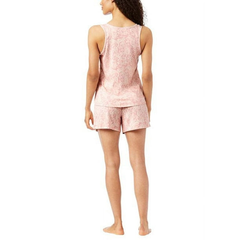 Lucky Brand Ladies' 4-Piece Pajama Set (Pink Floral Paisley, Medium) 