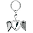 thumbnail image 1 of Blue Ocean Docile Streamline Dolphin Heart Angel Wing Key Chain Holder, 1 of 3