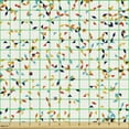 thumbnail image 2 of Ambesonne Geometric Fabric by the Yard Upholstery, Modernistic Colorful Art, 3 Yards, White and Multicolor, 2 of 5