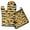 Sunflowers Striped Black, variant on Sunflowers Kitchen Oven Mitt and Pot Holder Sets 2 Pcs for Baking, Cooking and Grilling, Heat Resistant Up To 392 °F