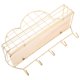 thumbnail image 5 of Estante de almacenamiento en forma de nube, de metal duradero, para montar en la pared, ideal para sala de estar y dormitorio (dorado)., 5 of 6