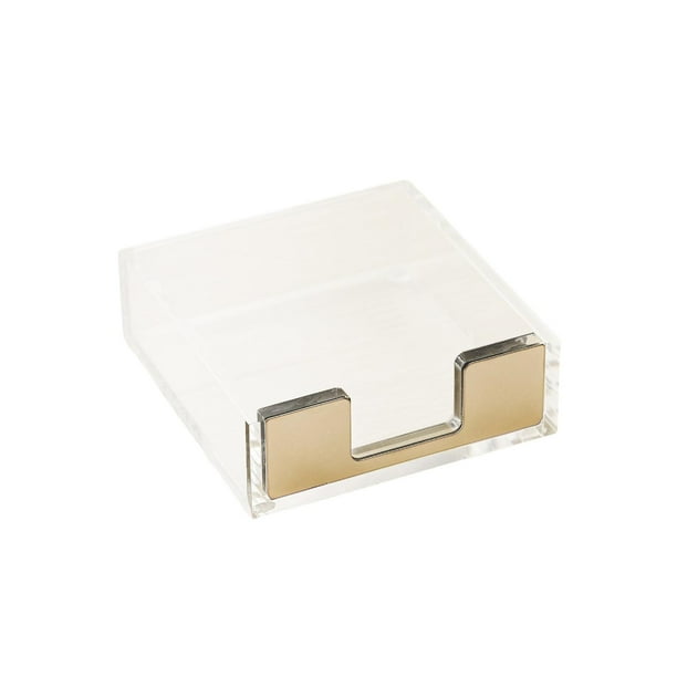 Caja de notas de acrílico transparente Sunnimix Titular de notas 10x9.5x3CM