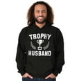 thumbnail image 5 of Trophy Husband Best Partner Hubby Hoodie Hooded Sweatshirt Men Brisco Brands X, 5 of 6