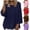#0138-Brown, variant on Plus Size Tops for Women 3/4 Sleeve Shirts Tunic Tops to Wear with Leggings Loose Fit Summer Fall Clothes