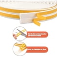 thumbnail image 2 of Self Adhesive Weatherstrip 9mm x 2mm, 12m Window Door Insulation Seal Strip, EPDM Rubber Foam for Sliding Doors Windows (White), 2 of 5