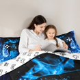 thumbnail image 5 of Homewish Video Game Bedding Comforter Set 2pcs for Kids Children Teens,Abstract Gamepads Twin Comforter Sets Microfiber,Gradient Ombre Breathable Bedding Set,Ultra Soft Home Decor,Reversible, 5 of 8