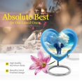 thumbnail image 5 of Guardian Elephant Memorial Heart Shapeds For Ashes - Urns For Adults Men & Women - Urns For Ashes Adult Female Mother - Adult Urns For Human Ashes Men (Size -3inch,1PC), 5 of 5
