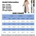 thumbnail image 3 of GXIPO Womens Oversized Long Trench Coat Double Breasted Lapel Windproof Overcoat with Belt Khaki S, 3 of 5