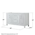 thumbnail image 5 of Wyndham Collection WCV252560DEBCXSXXMXX Daria 59" Double Free Standing Vanity Cabinet Only, 5 of 7