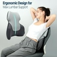 thumbnail image 5 of Long Back Lumbar Support Pillow - Full Back Pain Relief & Posture Improvement - Memory Foam Cushion for Office, Gaming, Car, 5 of 6