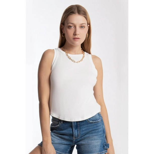 Blusa basica blanca on sale