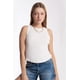 thumbnail image 1 of Blusa básica sin manga /Juvenil, 0077 (Blanco) blanco M, 1 of 2