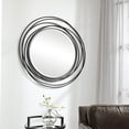 thumbnail image 2 of Uttermost 09704 Whirlwind Black Round Mirror, 2 of 2