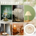 thumbnail image 5 of 4 Sets Wooden Lamp Base Round Lamp Stand Desktop Light Stand Wood Lamps Holder Table Lamps Display Base with Self Adhesive Pad for DIY, 5 of 5