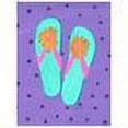 thumbnail image 2 of Carolines Treasures LD6152GF Flip Flops Purple Flag - Garden Size, 2 of 2