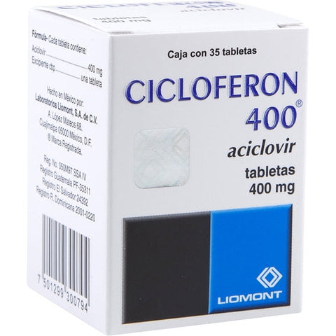 Aciclovir Cicloferon 400 mg 35 tabletas