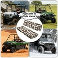 thumbnail image 4 of Garronmavis UTV Seat Covers Anti-Slip Seat Pad Cover Compatible with Kawasaki Mule with Elastic Edges Powersports Seats Covers Cow Print, 4 of 7