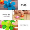 thumbnail image 2 of 4 Pcs Colourful Flower Spinning Top For Kids Novelty Wooden Spinning Top Childern Gift ANGGREK Otros, 2 of 7
