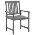 thumbnail image 3 of vidaXL Patio Chairs Outdoor Chair with Cushions for Deck Solid Wood Acacia, 3 of 9