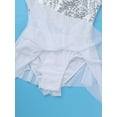 thumbnail image 4 of iiniim Kids Girls' Halter Sequined Lyrical Dance Tutu Dress Irregular Latin Ballet Dancewear, 4 of 7