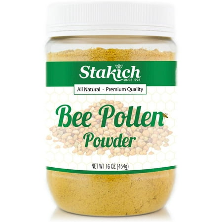 Stakich Pure, Natural Bee Pollen Powder, 1.0 Lb