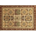 thumbnail image 1 of Ahgly Company Indoor Rectangle Abstract Brown Modern Area Rugs, 5' x 7', 1 of 4