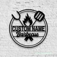 thumbnail image 4 of Craftnamesign Custom Grill Metal Wall Art LED Light, Personalized Backyard BBQ Name Sign, 4 of 5