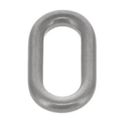 B9601 Nickel Matte, Single Loop, Solid Brass-LL