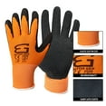 thumbnail image 2 of Better Grip Ultra-Thin BGSO1-9 Nylon Sandy Latex Coated Work Gloves, 4 Pairs/ Pack (Large, Orange), 2 of 4