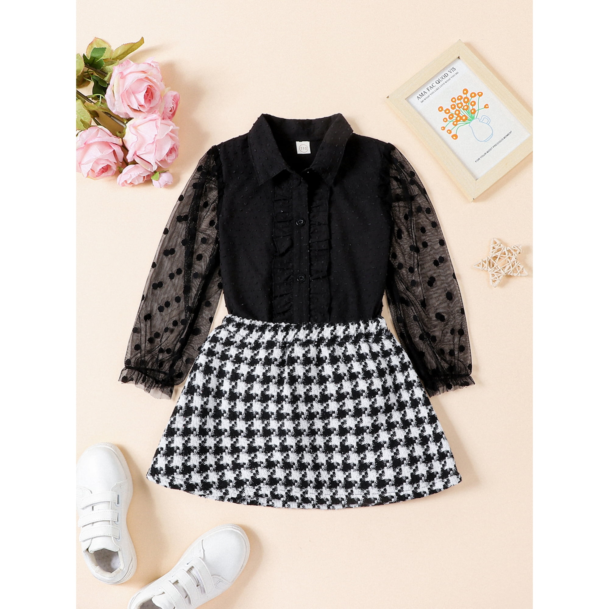 Girls skirt outfit hotsell