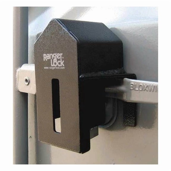 Ranger Lock Padlock Guard,Hardened Steel,Blk,7"L RGUN-0L