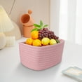 thumbnail image 4 of PEIBang Woven Storage Basket,Cotton Rope Organizer,Cube Storage Bins Baskets for Desk Decor,Housewarming Gifts, 4 of 7