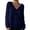 Blue, variant on Lightweight Sweaters for Women Fall Winter Button V Neck Embroidered Heart Pattern Cardigan Knit Women's Blouses,Beige,L