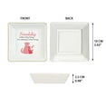 thumbnail image 2 of WIRESTER Square Ceramic Trinket Tray, Friendship Is Not A Big Thing It's A Million Little Things, 2 of 5